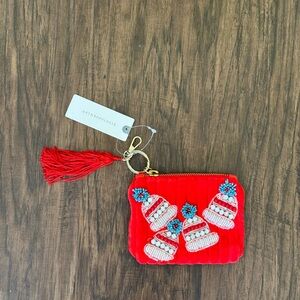 Anthropologie beaded coin purs holiday icon edition
